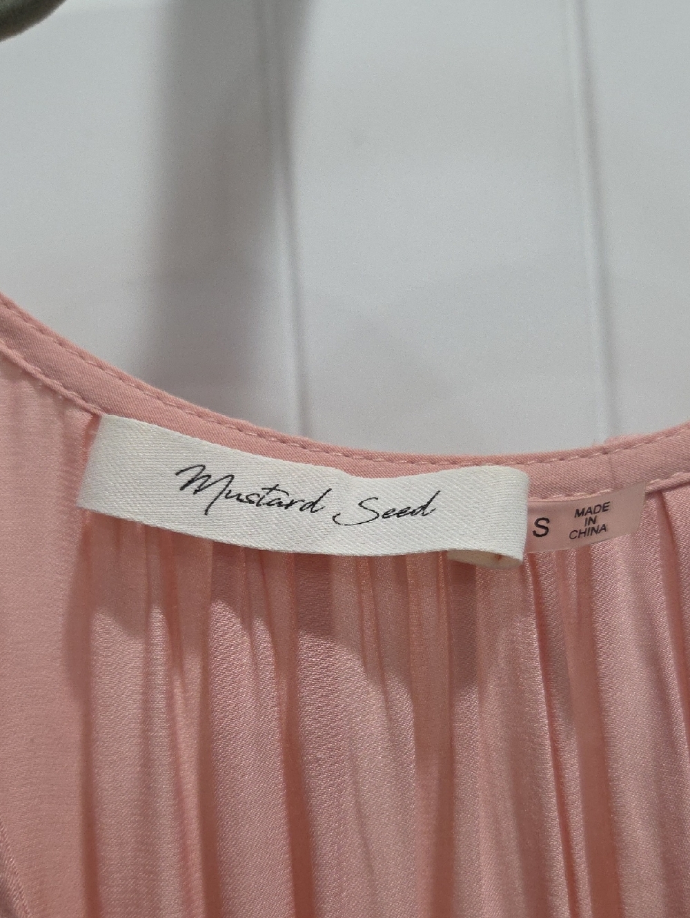 Mustard Seed Boho Ruffle Mini Dress, Small - Picture 4 of 6